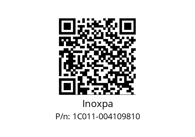   Inoxpa 1C011-004109810