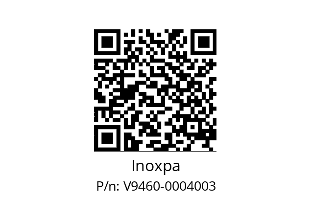   Inoxpa V9460-0004003