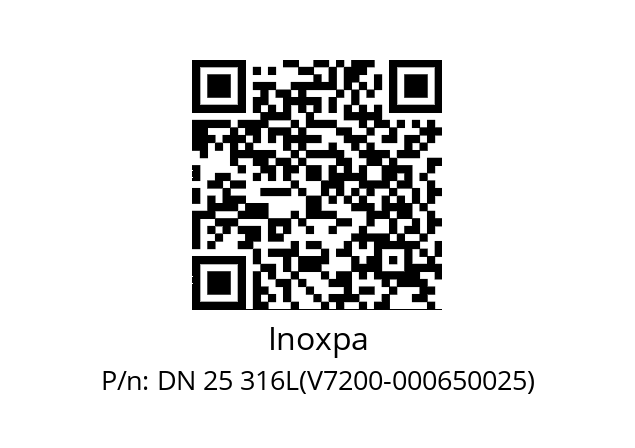   Inoxpa DN 25 316L(V7200-000650025)