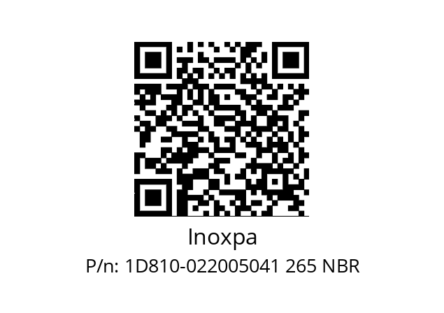   Inoxpa 1D810-022005041 265 NBR