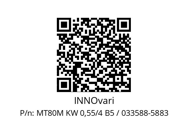   INNOvari MT80M KW 0,55/4 B5 / 033588-5883