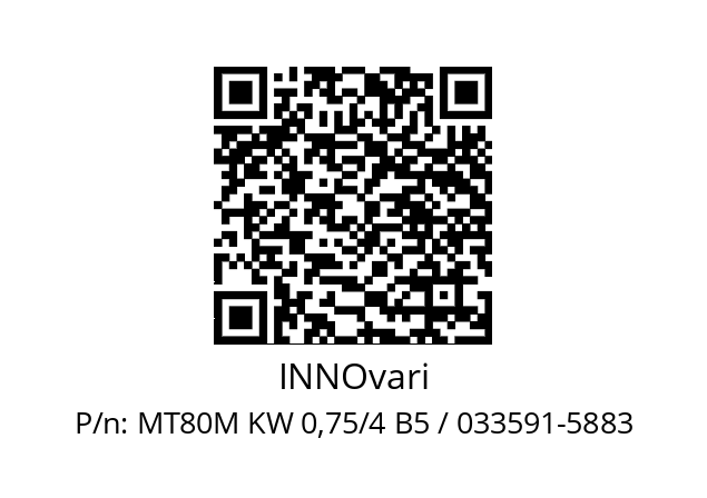   INNOvari MT80M KW 0,75/4 B5 / 033591-5883