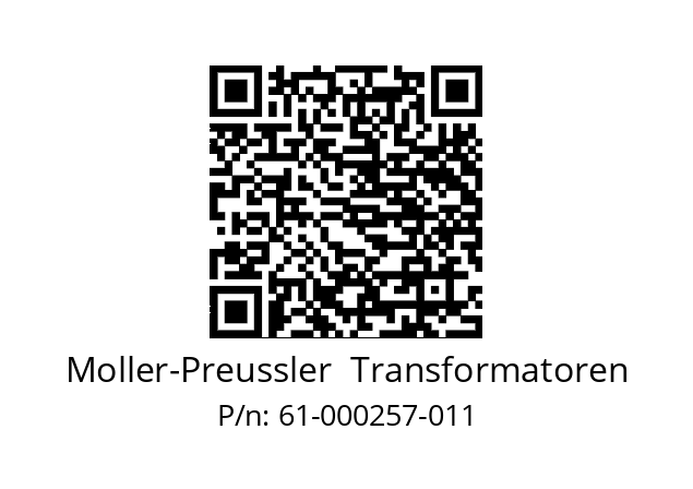   Moller-Preussler  Transformatoren 61-000257-011