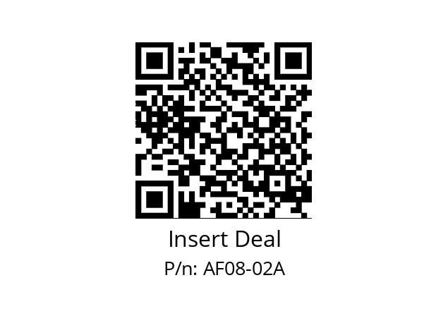   Insert Deal AF08-02A