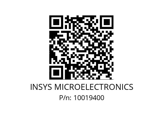   INSYS MICROELECTRONICS 10019400