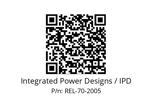   Integrated Power Designs / IPD REL-70-2005