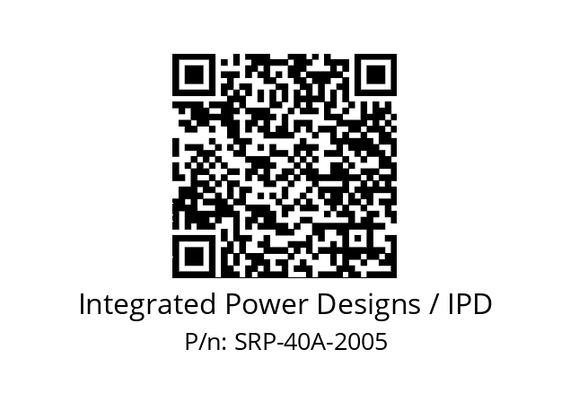   Integrated Power Designs / IPD SRP-40A-2005