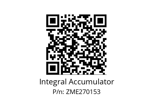   Integral Accumulator ZME270153