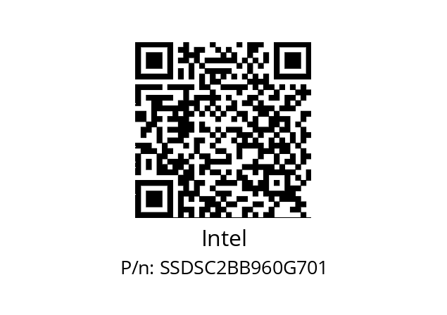   Intel SSDSC2BB960G701