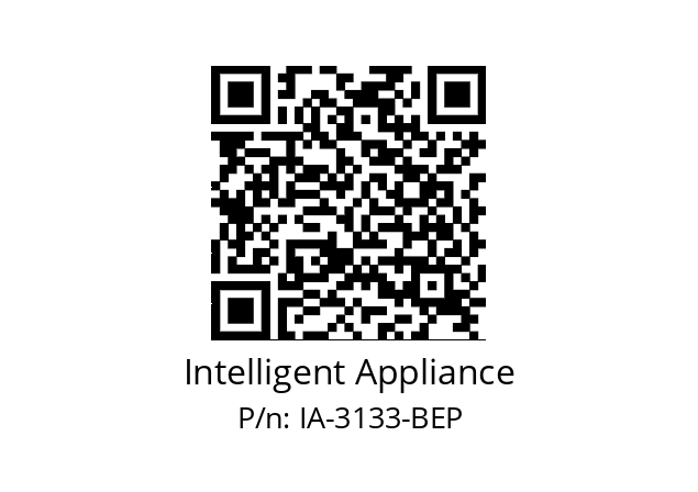   Intelligent Appliance IA-3133-BEP