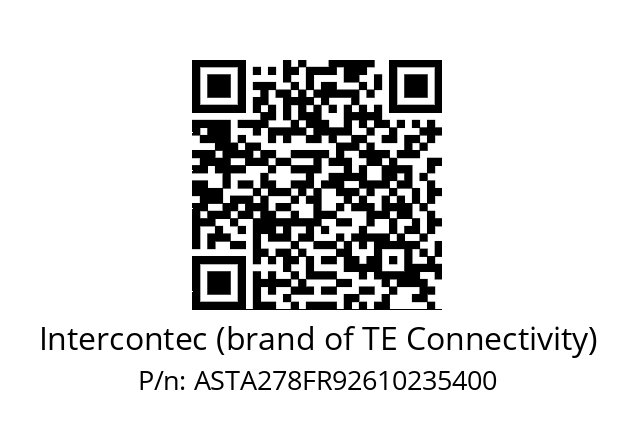   Intercontec (brand of TE Connectivity) ASTA278FR92610235400