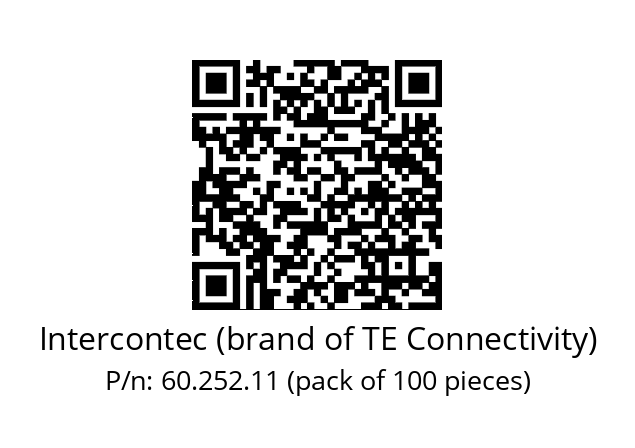   Intercontec (brand of TE Connectivity) 60.252.11 (pack of 100 pieces)