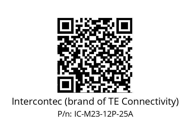   Intercontec (brand of TE Connectivity) IC-M23-12P-25A