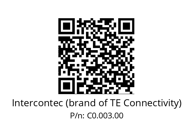   Intercontec (brand of TE Connectivity) C0.003.00