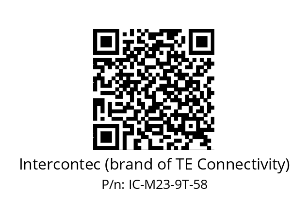   Intercontec (brand of TE Connectivity) IC-M23-9T-58