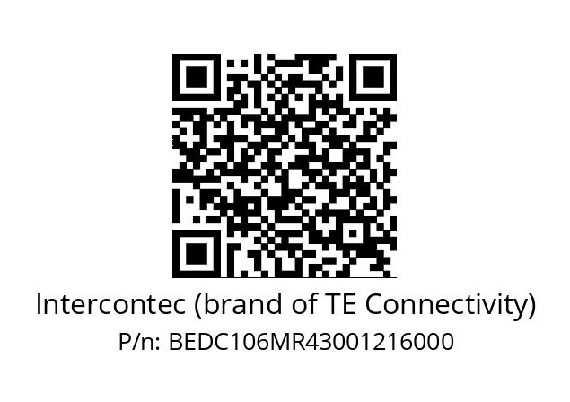   Intercontec (brand of TE Connectivity) BEDC106MR43001216000