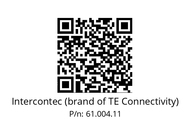   Intercontec (brand of TE Connectivity) 61.004.11