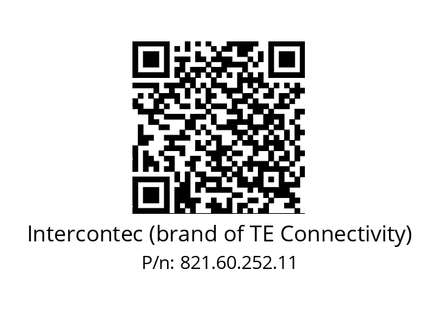   Intercontec (brand of TE Connectivity) 821.60.252.11