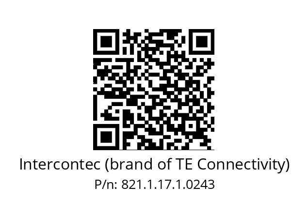   Intercontec (brand of TE Connectivity) 821.1.17.1.0243