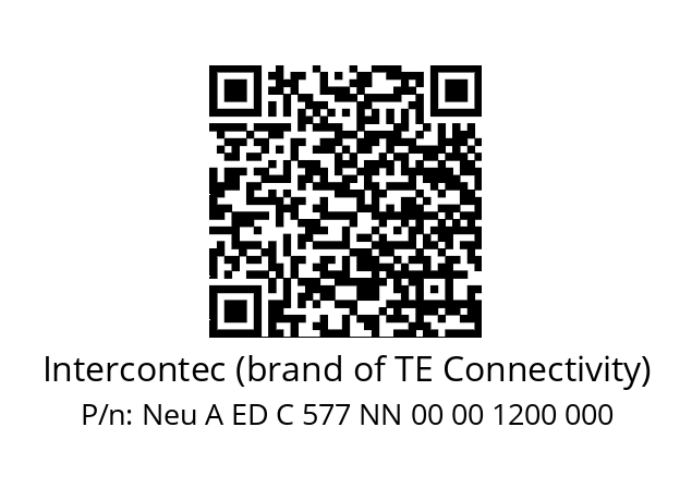   Intercontec (brand of TE Connectivity) Neu A ED C 577 NN 00 00 1200 000