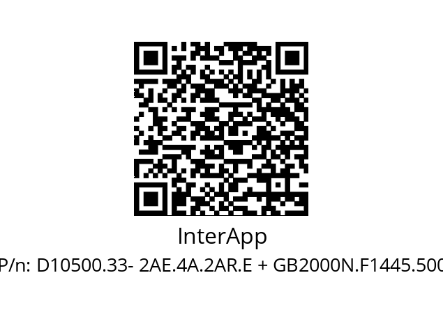   InterApp D10500.33- 2AE.4A.2AR.E + GB2000N.F1445.500