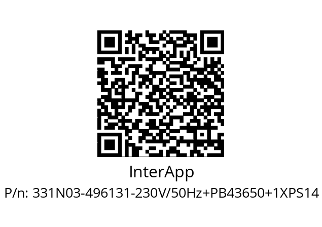   InterApp 331N03-496131-230V/50Hz+PB43650+1XPS14