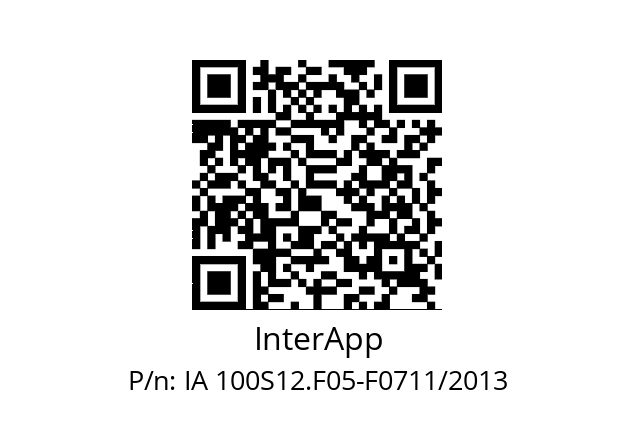   InterApp IA 100S12.F05-F0711/2013