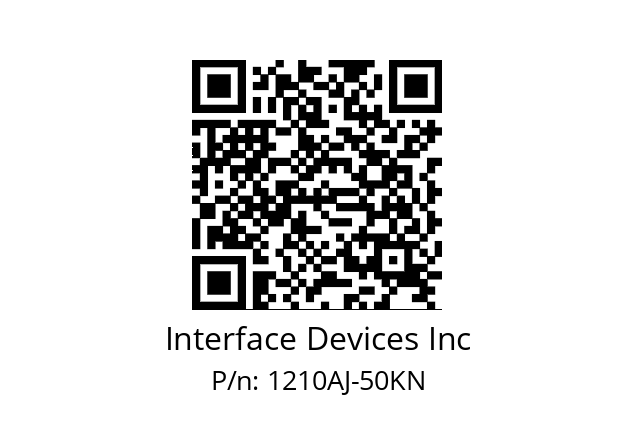   Interface Devices Inc 1210AJ-50KN