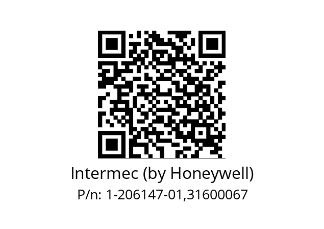   Intermec (by Honeywell) 1-206147-01,31600067