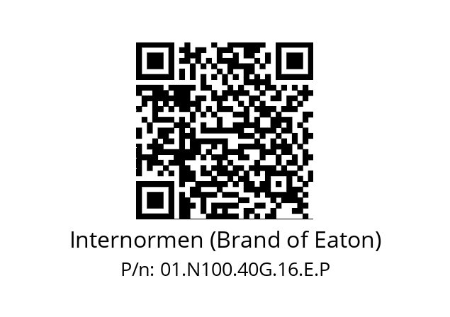   Internormen (Brand of Eaton) 01.N100.40G.16.E.P