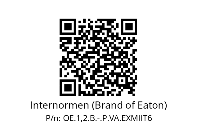   Internormen (Brand of Eaton) OE.1,2.B.-.P.VA.EXMIIT6