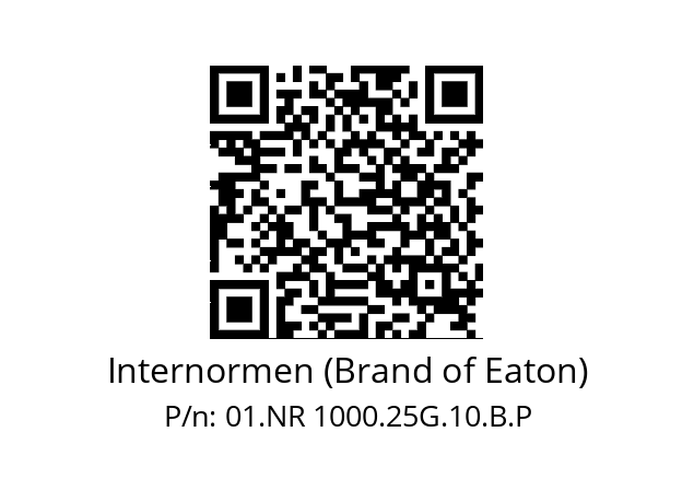   Internormen (Brand of Eaton) 01.NR 1000.25G.10.B.P