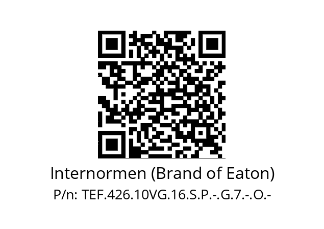   Internormen (Brand of Eaton) TEF.426.10VG.16.S.P.-.G.7.-.O.-