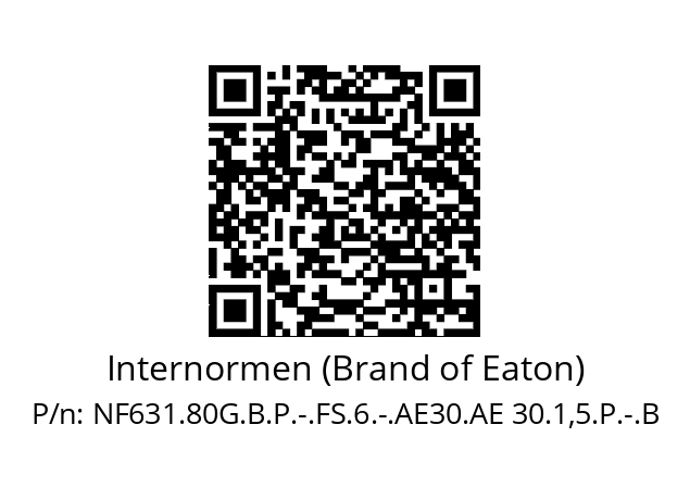   Internormen (Brand of Eaton) NF631.80G.B.P.-.FS.6.-.AE30.AE 30.1,5.P.-.B