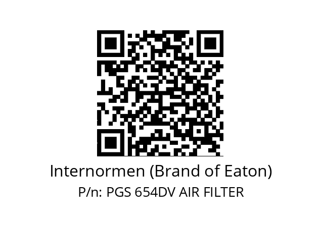   Internormen (Brand of Eaton) PGS 654DV AIR FILTER