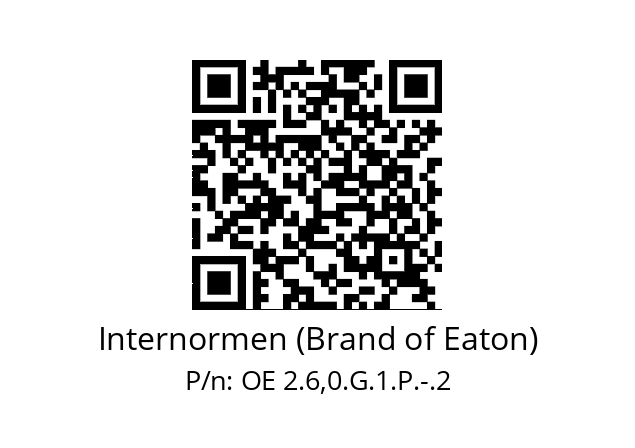   Internormen (Brand of Eaton) OE 2.6,0.G.1.P.-.2