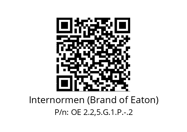   Internormen (Brand of Eaton) OE 2.2,5.G.1.P.-.2