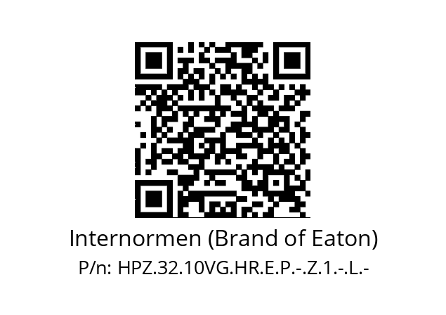   Internormen (Brand of Eaton) HPZ.32.10VG.HR.E.P.-.Z.1.-.L.-