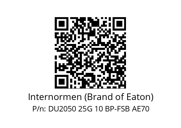   Internormen (Brand of Eaton) DU2050 25G 10 BP-FSB AE70