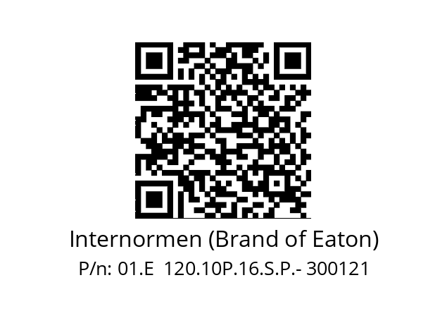   Internormen (Brand of Eaton) 01.E  120.10P.16.S.P.- 300121