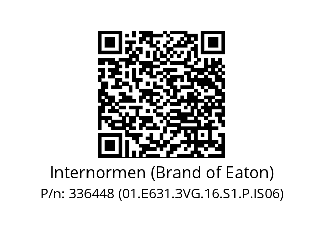   Internormen (Brand of Eaton) 336448 (01.E631.3VG.16.S1.P.IS06)