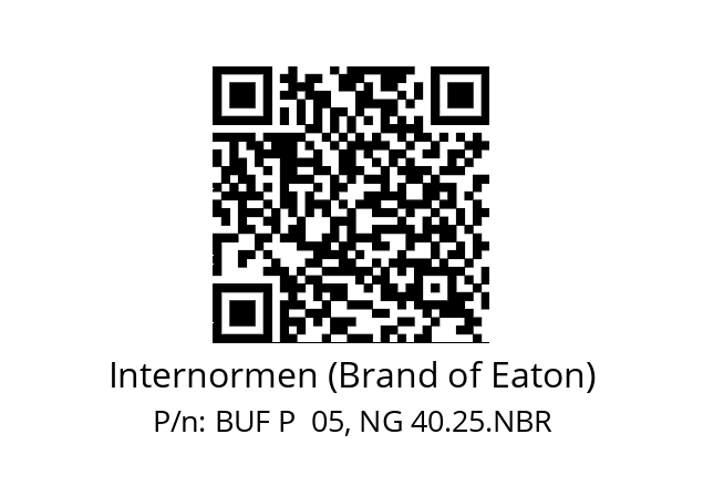   Internormen (Brand of Eaton) BUF P  05, NG 40.25.NBR