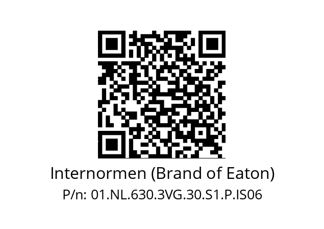   Internormen (Brand of Eaton) 01.NL.630.3VG.30.S1.P.IS06