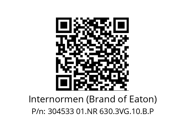   Internormen (Brand of Eaton) 304533 01.NR 630.3VG.10.B.P