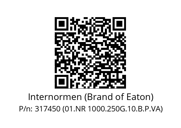   Internormen (Brand of Eaton) 317450 (01.NR 1000.250G.10.B.P.VA)