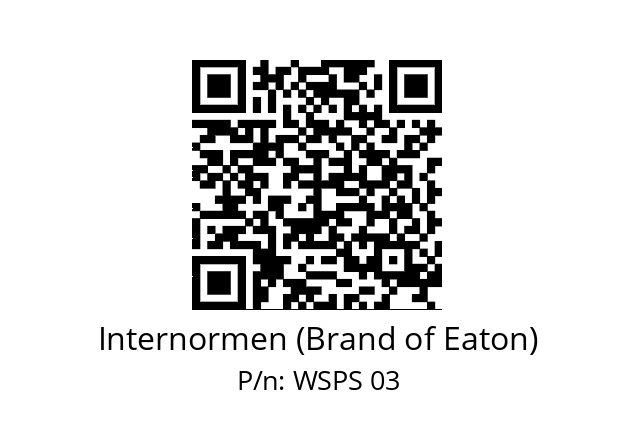   Internormen (Brand of Eaton) WSPS 03