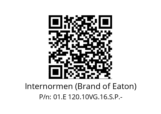   Internormen (Brand of Eaton) 01.E 120.10VG.16.S.P.-