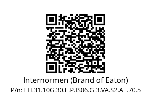   Internormen (Brand of Eaton) EH.31.10G.30.E.P.IS06.G.3.VA.S2.AE.70.5