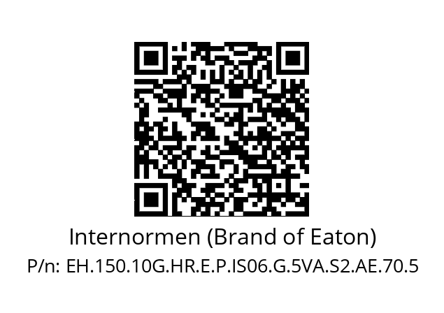   Internormen (Brand of Eaton) EH.150.10G.HR.E.P.IS06.G.5VA.S2.AE.70.5