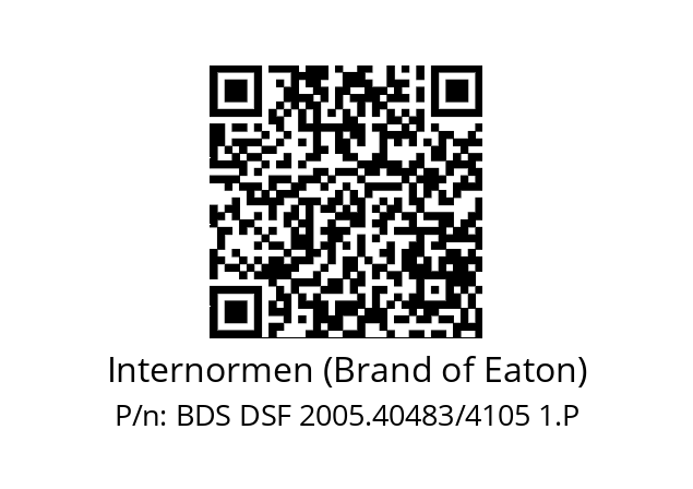   Internormen (Brand of Eaton) BDS DSF 2005.40483/4105 1.P